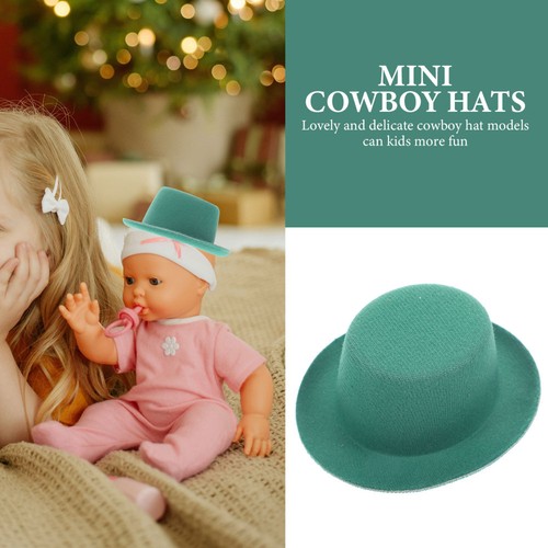 6 Pcs Miniature Craft Hats Western Party Decorations Small Cowboy - Picture 9 of 12