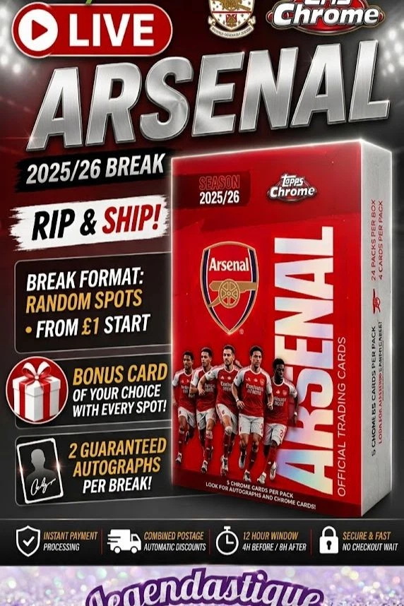 ARSENAL TOPPS CHROME RANDOMS & PERSONALS