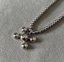 Frank Ocean Homer Style Inspired Necklace 4 Ball Stainless Steel Necklace