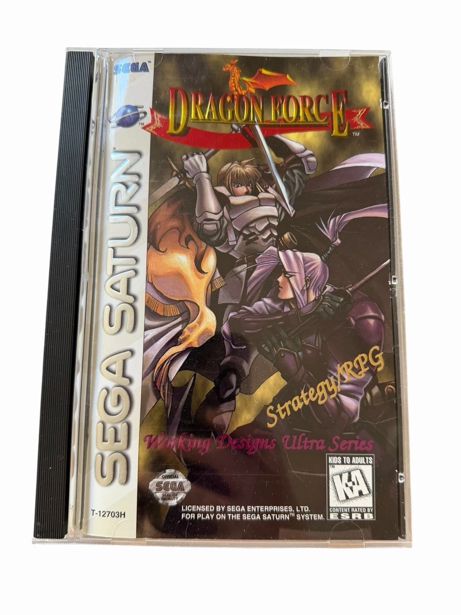 Dragon Force – Flyer Publicitaire Original (Hanbill / Chirashi) Pour Sega Saturn, Japon