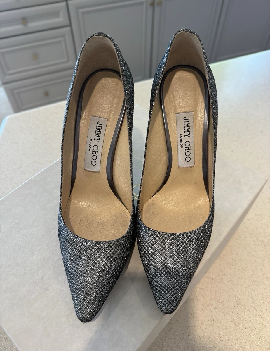 Jimmy Choo Silver Heels for Women for sale - eBay