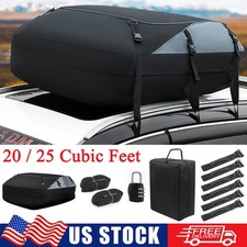 20 / 25 Cubic Feet Car Rooftop Cargo Carrier Bag Waterproof Luggage Roof Carrier