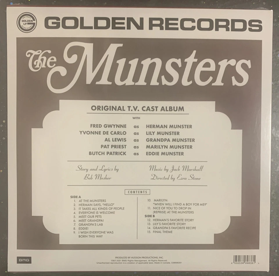 At Home with the Munsters  - Exclusive Blue Vinyl - RSD Day - New & Sealed LP - Image 3 of 3
