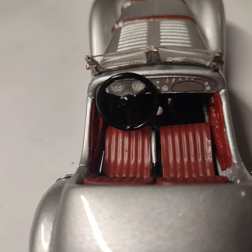 BMW 328 gris métal 1936 Franklin Mint éch:  1/24 métal - Photo 2/4