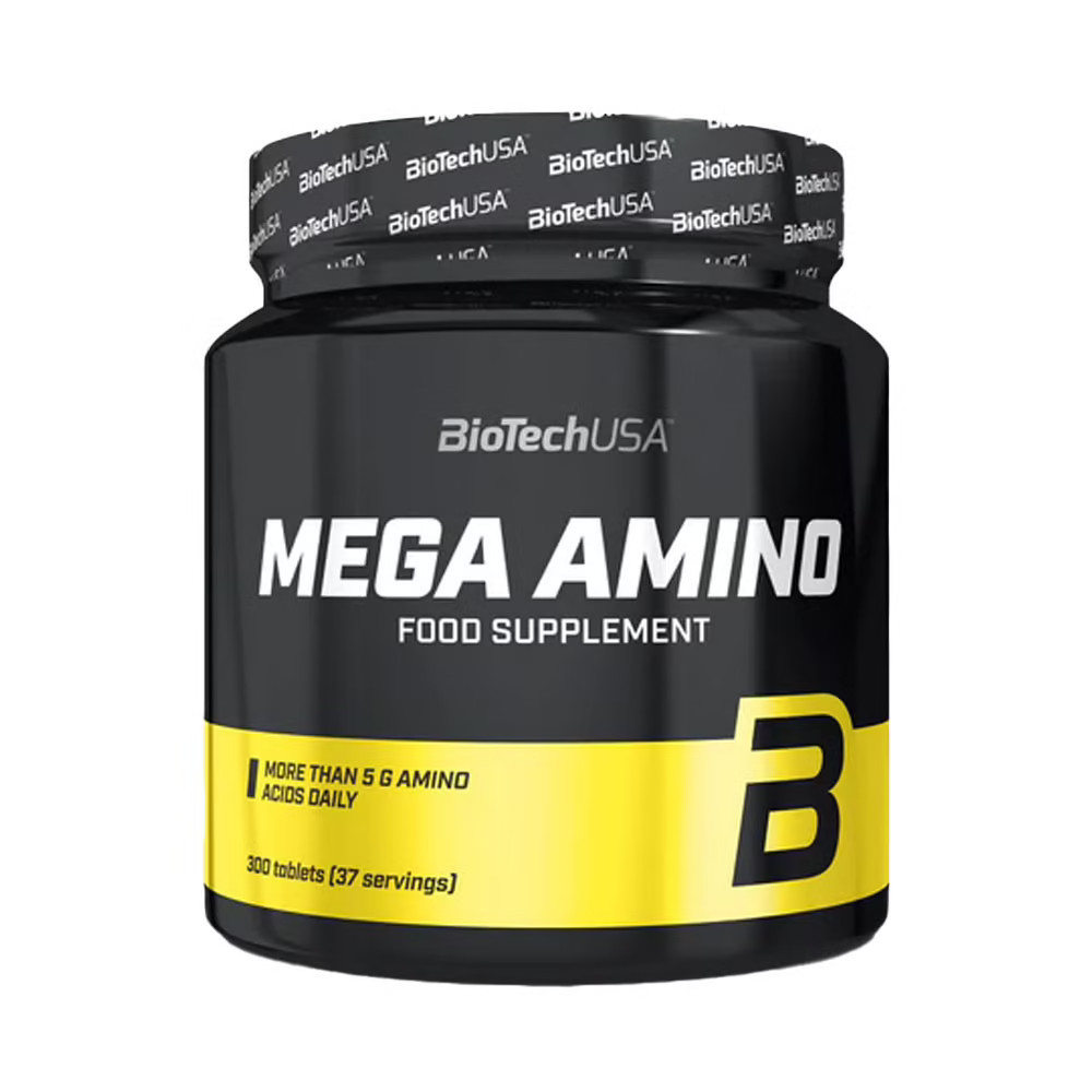 Mega amino contre la fatigue musculaire avec 300 tabs Biotech USA pour la récupération