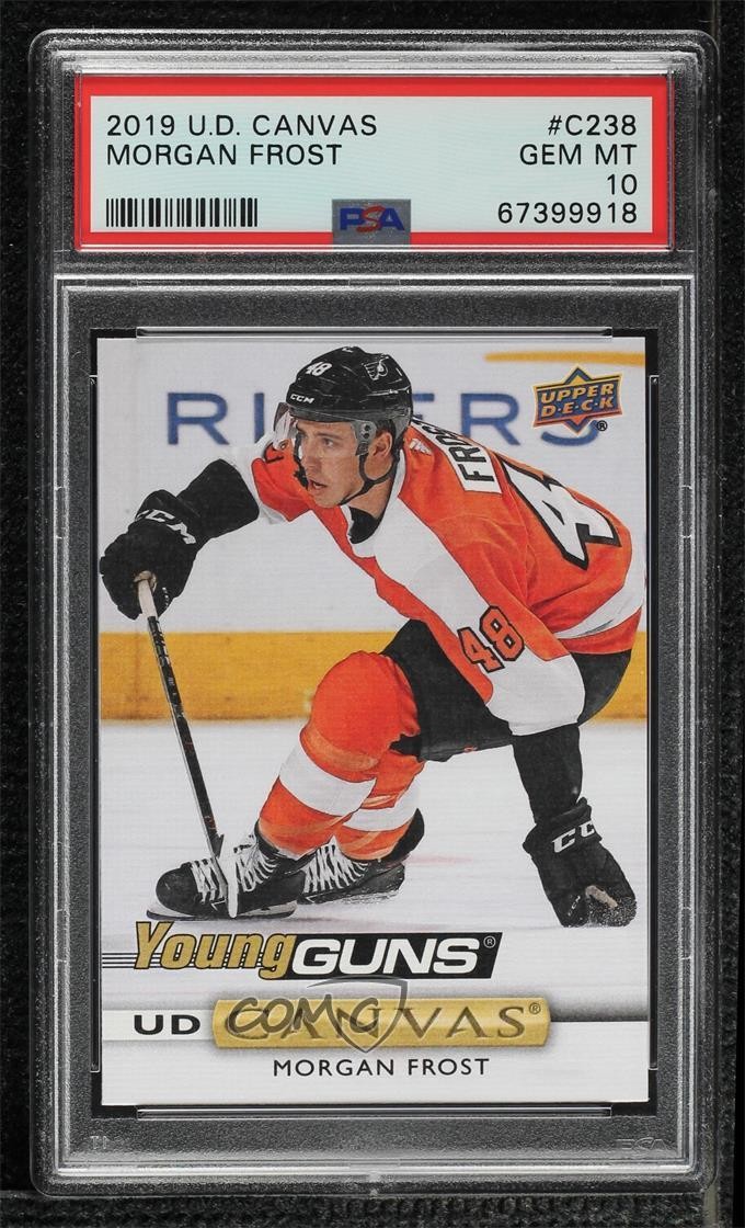 2019 Upper Deck UD Canvas Young Guns Morgan Frost #C238 PSA 10 GEM MT Rookie RC