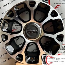 4 CERCHI IN LEGA ORIGINALI RAGGIO 17 FIAT 500L NERO LUCIDO DIAMANTATO