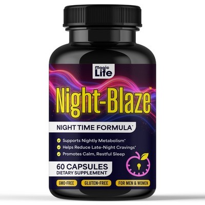 Nighttime Weight Management Metabolism Support Calming Sleep Formula-60ct