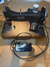 Vintage Domestic Rotary Sewing Machine MODEL 153 153MG Works!