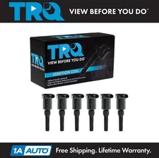 TRQ COP Direct Ignition Coil Coils Set of 6 for Jaguar XJ6 XJR XJS Vanden Plas