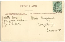 1904 Launceston ppc - perfin stamp - appears to be RT&Co