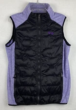 The Animal Rescue Site Greater Good Purple & Black Vest Size 1X Zip Pockets