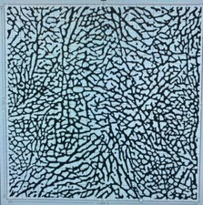 ELEPHANT PRINT JORDAN CEMENT VINYL STENCIL FOR SHOES SMALL PROJECT (LOOSE PATRN)