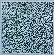 ELEPHANT PRINT JORDAN CEMENT VINYL STENCIL FOR SHOES SMALL PROJECT (LOOSE PATRN)