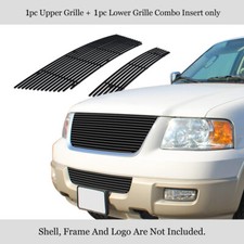 Fits 2003-2006 Ford Expedition Stainless Black Billet Grille Grill Insert Combo Fits 2003-2006 Ford Expedition Stainless Black Billet Grille Grill Insert Combo