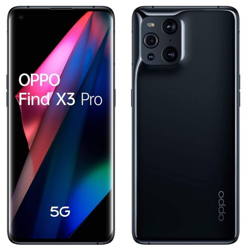 OPPO Find X3 Pro 5G Noir Brillant, Double SIM, 256GB 12GB, Garantie Officielle