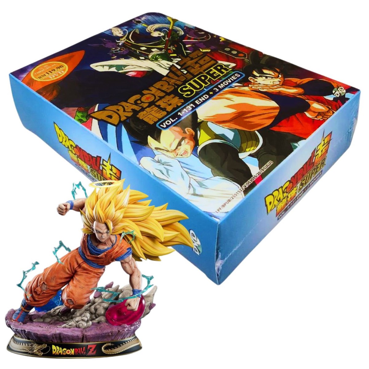 ドラゴンボール超 龍珠 SUPER Vol. 1-131 END DVD DRAGON BALL SUPER Vol.1-131 END + 3 MOVIE ANIME DVD ENGLISH