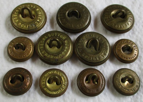 Set 11x British Army: "GENERAL SERVICE BRASS BUTTONS" (23mm-17mm, WW1-WW2 Era) - Bild 3 von 4