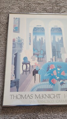 Vintage Thomas McKnight “ Blue Couch” Framed Art Print | eBay