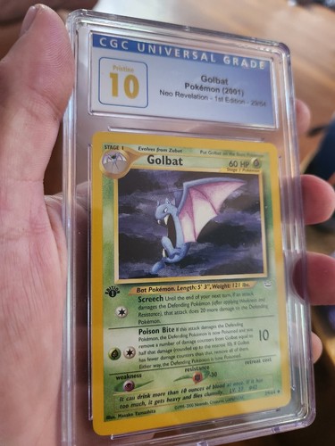 Golbat (1st Edition) graded CGC 10 for sale on eBay
