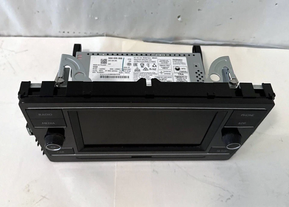 2018-2020 Volkswagen Tiguan радио медиа проигрыватель компакт-дисков дисплей приемник идентификатор 5G6035868 - Изображение 4 из 4