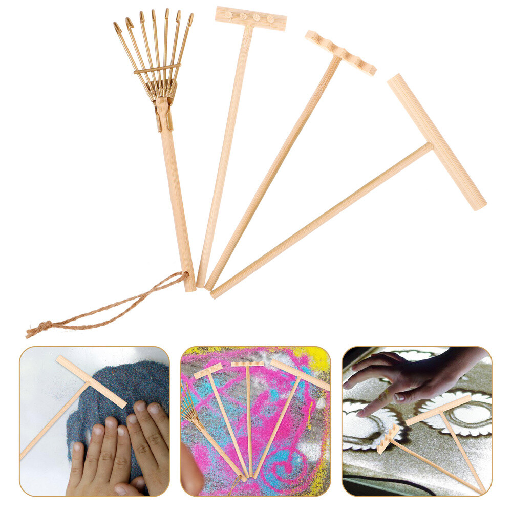8 Pcs Mini Zen Garden Rakes Sand Zen Garden Tools Sand Push Rakes Sand