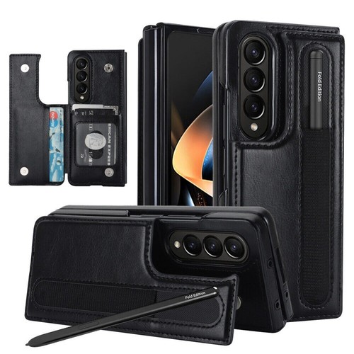 Para Samsung Galaxy Z Fold 7 6 5 4 Funda Cuero Cartera Soporte Con Compartimento para Lápices - Imagen 13 de 85