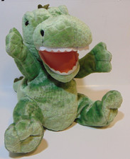 Alligator Plush Crocodile Stage Hand Puppet Dinosaur Green Gator Rubber T Rex