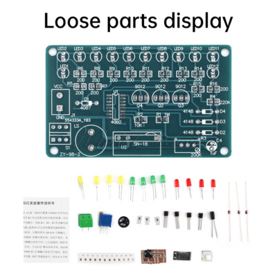 CD4060 SMD Music Light Circuit Welding DIY Kit LED Electronics Project Welding