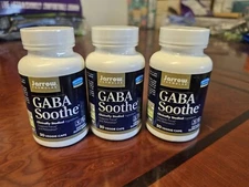 3x Jarrow Formulas, Inc. Vegan Gaba Soothe Focus/Relaxation Best By  7/24