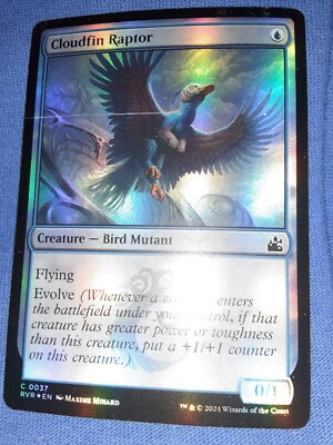 Cloudfin Raptor Ravnica Remastered Foil SCRATHED