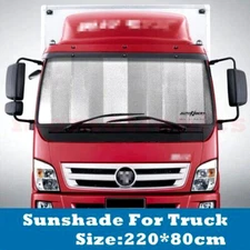 Extra-Large Windshield Sun Shade For Truck Van Bus UV Block Cover Foldable 2.2M