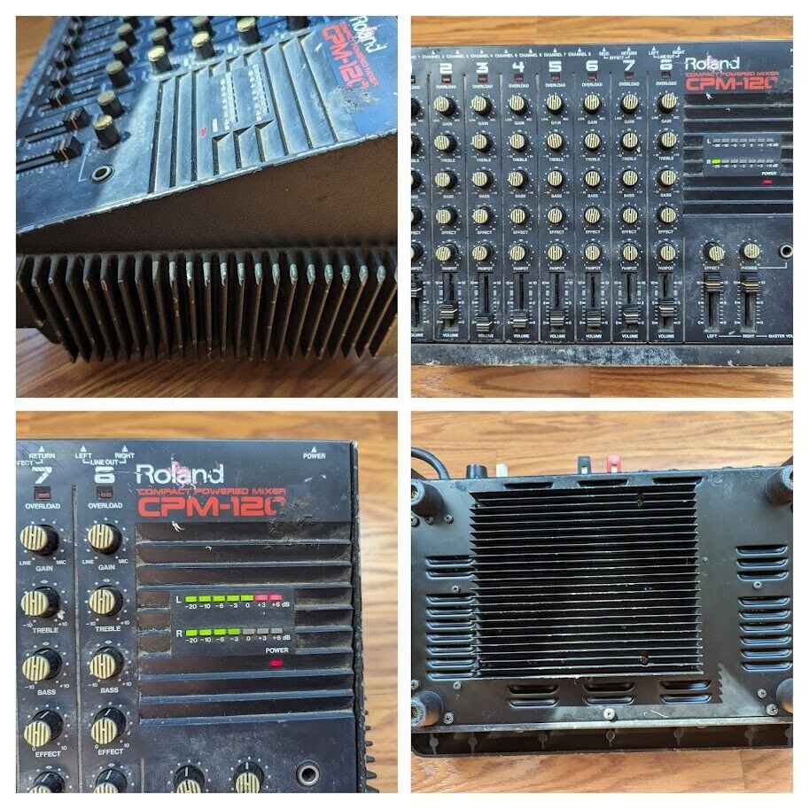 1986) Roland CPM-120 Compact Powered 8 Channel Mixer 1986) Roland CPM-120 Compact Powered 8 Channel Mixer