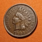 ■ 1902 INDIAN PENNY ONE CENT ☐ VF