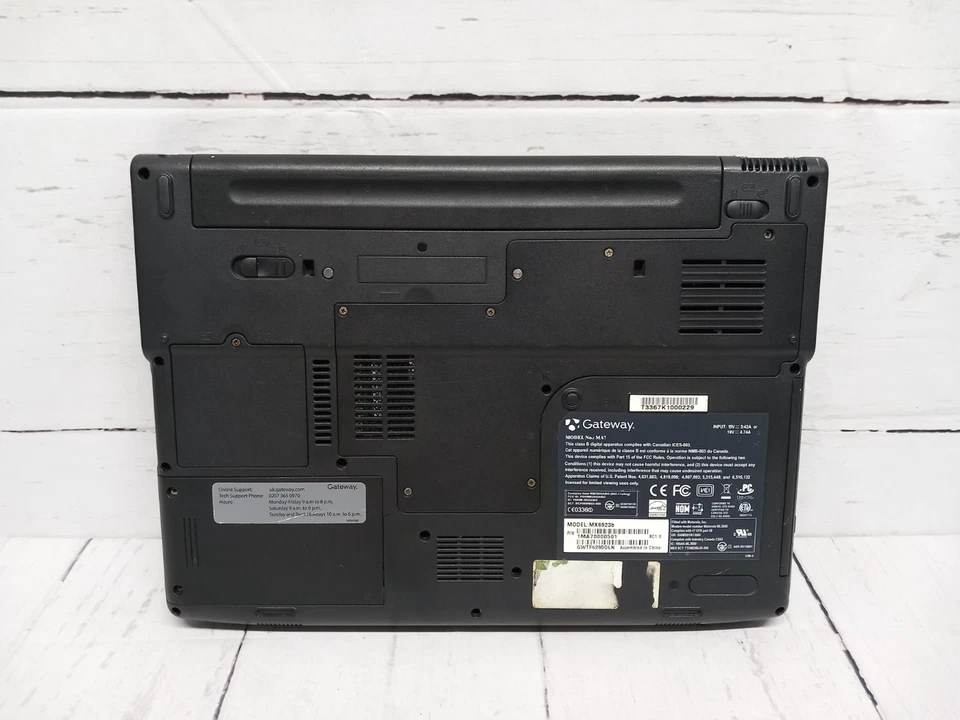 Gateway MA7 Laptop PC MX6923b - Untested Faulty Spares Repairs - Image 3 of 4