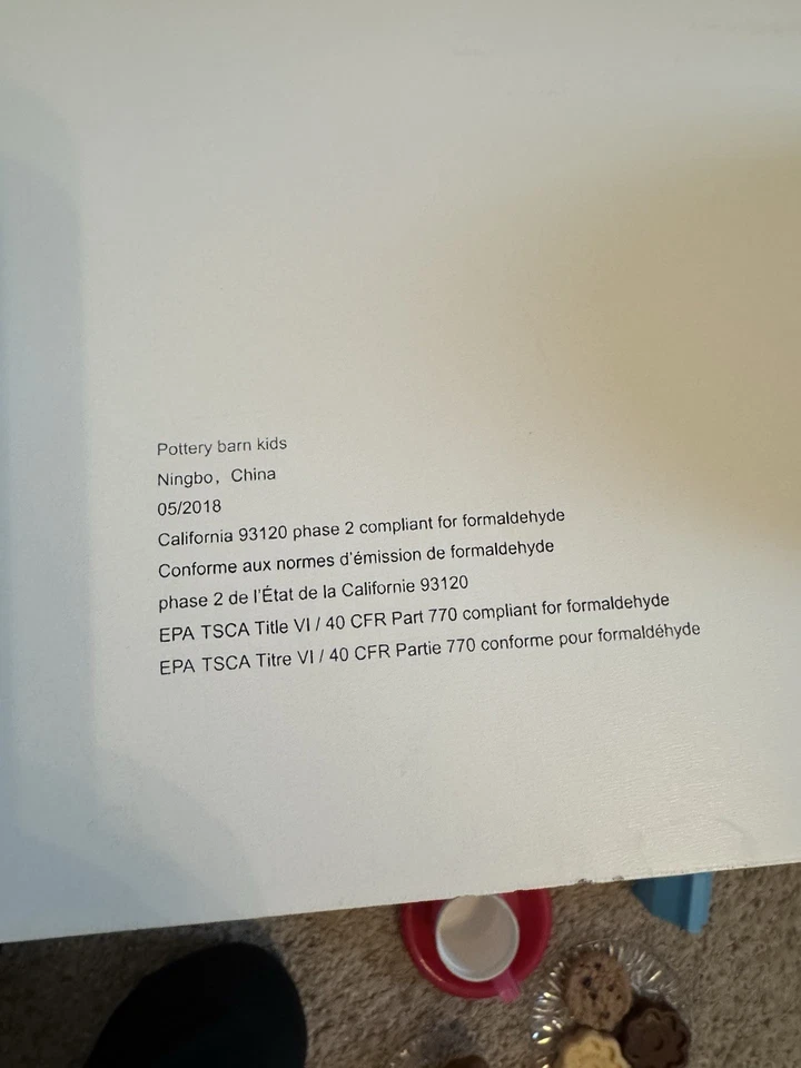 Girls pottery barn white solid wood tea Cart - Image 3 of 3