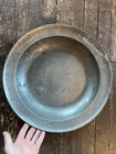 Antique English Pewter Charger London Touch Marks 18th / 19th Century AAFA — photo 1