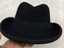 Bedford Tack Black Beaver Hat, Bell Buckle, TN, Genuine Fur Felt, XXXXX