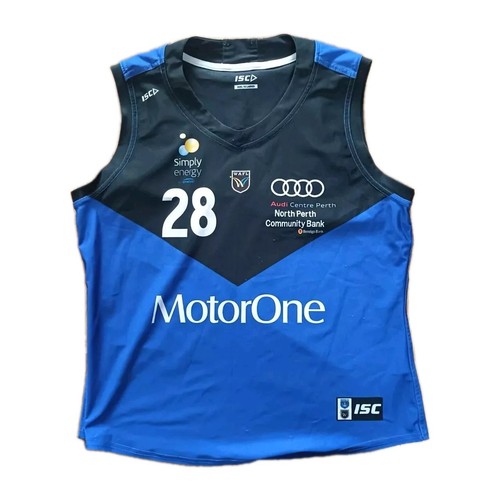 WAFLW East Perth Royals #28 Player Issue Guernsey Jumper Size 14 Womens Afl - Picture 1 of 3