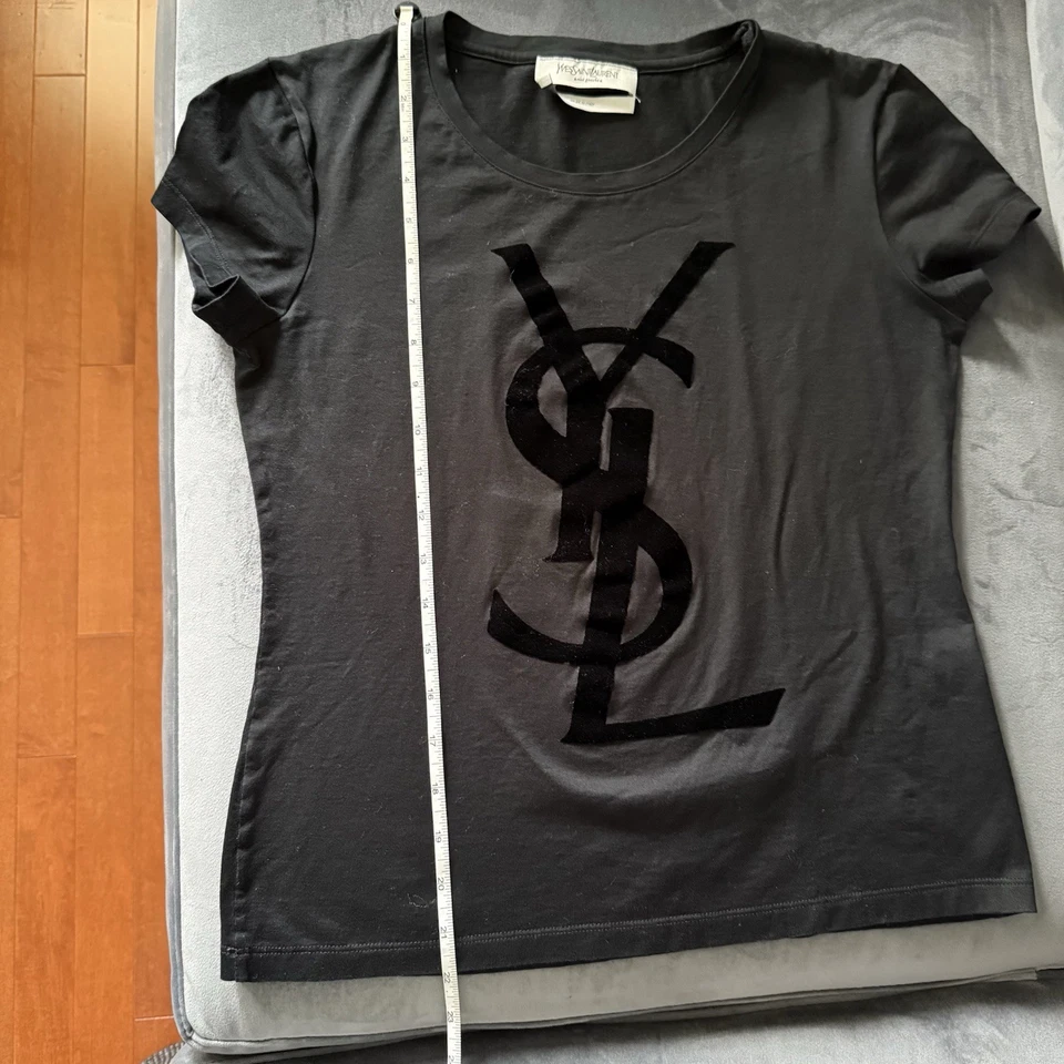 Yves saint Laurent black women's t shirt , New With No Tag, Medium, Cotton - Image 4 of 4