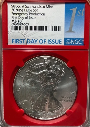 2020-(S) American Silver Eagle - NGC MS 70 Emergency Production  FDI