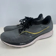 Saucony Guide 14 PWR Run Sneakers Running Shoes Vizigold Accent Gray Size 12