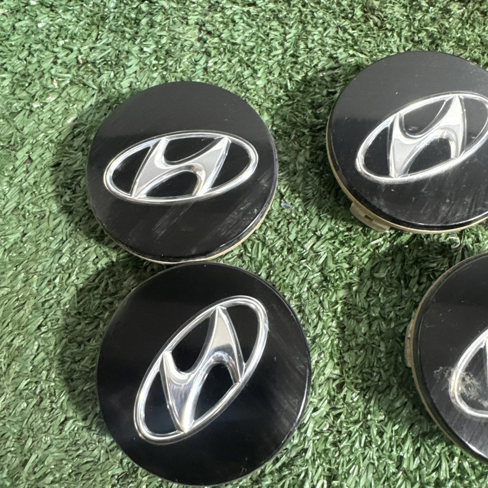 HYUNDAI AZERA GENESIS SANTA FE KONA 4 WHEEL RIM HUB CAP HUBCAP CENTER COVER - Image 3 of 4