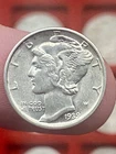 1939 S Mercury Dime 90% Silver San Francisco Pre WW2 Era Pocket Change Near Mint