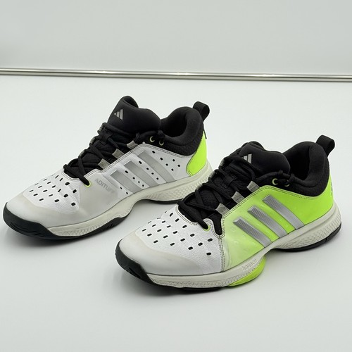 Adidas CourtJam Bounce Men’s Pickleball Tennis Shoes Size 9.5 White Neon Adituff - Picture 2 of 11