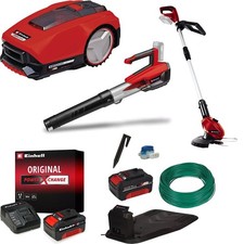 Einhell M&auml;hroboter&nbsp;FREELEXO 550 + Rasentrimmer, Laubbl&auml;ser, 2x Akku, Ladeger&auml;t
