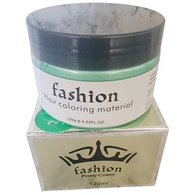 Fashion Pretty Cowry Hair Coloring Wax Paste Temporary Hair Dye Green NIB