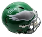 Saquon Barkley Signed Kelly-green Full Size Authentic Helmet Eagles PSA 195216