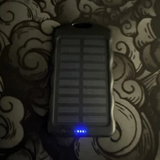 SIMPLY CONSERVE 4,000 mAh Power Bank With Back Up Solar Charging