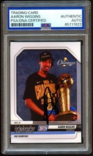 AARON WIGGINS 2024-25 NBA FINALS PANINI INSTANT SIGNED AUTO PSA DNA